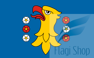 Flaga Powiat pszczyński - na zamówienie 150x90 Powiatu pszczyńskiego