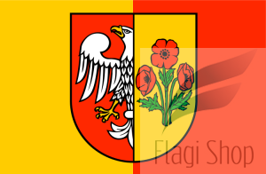 Flaga Powiat makowski - na zamówienie 150x90
