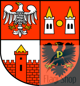 Flaga Powiat płoński - na zamówienie 110x70