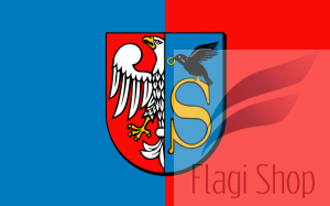 Flaga Powiat zwoleński - na zamówienie 150x90