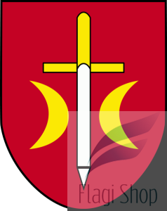 Flaga gminy Świecie nad Osą - na zamówienie 110x70 gmina Świecia Nad Osą