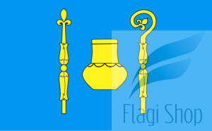 Flaga gminy Warlubie - na zamówienie 110x70 gmina Warlubia