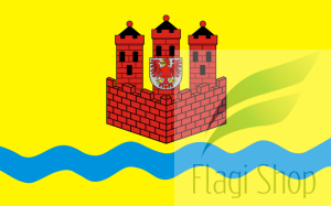 Flaga gminy Recz - na zamówienie 150x90 Recza   