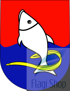 Flaga gminy Rybno - na zamówienie 150x90 Rybna   