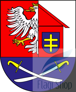 Flaga gminy Prostki - na zamówienie 110x70 Prostek   