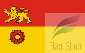 Flaga miasta Nowe Miasto Lubawskie - na zamówienie 110x70 Nowego Miasta Lubawskiego