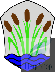 Flaga gminy Łukta - na zamówienie 110x70 Łukty   