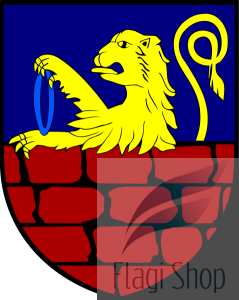 Flaga gminy Nowy Dwór - na zamówienie 110x70