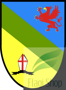 Flaga gminy Kozielice - na zamówienie 150x90 Kozielic