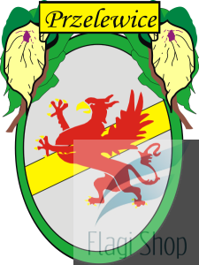 Flaga gminy Przelewice - na zamówienie 150x90 Przelewic   