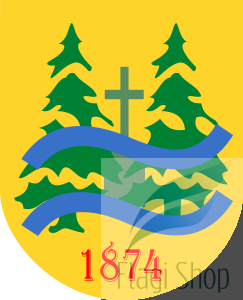 Flaga gminy Rutka-Tartak - na zamówienie 150x90