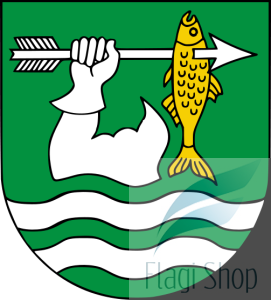 Flaga gminy Giby - na zamówienie 110x70