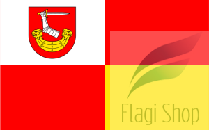Flaga gminy Krasnopol - na zamówienie 150x90