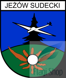 Flaga gminy Jeżów Sudecki - na zamówienie 110x70 Jeżowa Sudeckiego