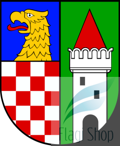 Flaga gminy Zagrodno - na zamówienie 150x90 Zagrodna