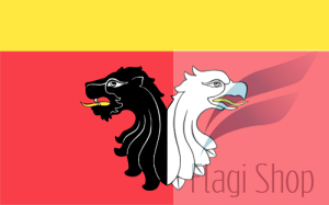 Flaga gminy Bądkowo - na zamówienie 150x90 Bądkowa