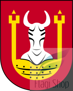 Flaga gminy Bobrowniki - na zamówienie 150x90 Bobrownik