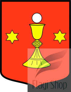 Flaga gminy Janów Podlaski - na zamówienie 150x90 Janowa Podlaskiego