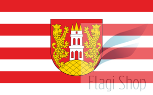 Flaga gminy Janowiec - na zamówienie 150x90 Janowca