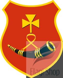 Flaga gminy Kraśniczyn - na zamówienie 110x70 Kraśniczyna   