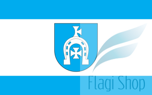 Flaga gminy Krzywda- na zamówienie 110x70 Krzywdy