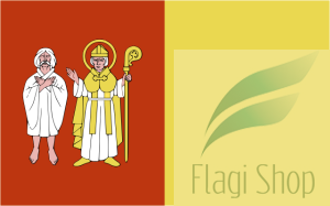 Flaga gminy Łaziska - na zamówienie 150x90 Łazisk