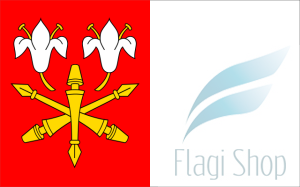 Flaga gminy Łukowa - na zamówienie 150x90          