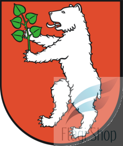 Flaga gminy Niedźwiada - na zamówienie 150x90 Niedźwiady