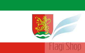 Flaga gminy Ostrówek - na zamówienie 110x70 Ostrówka