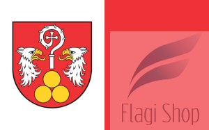 Flaga gminy Potok Wielki - na zamówienie 150x90 Potoku Wielkiego