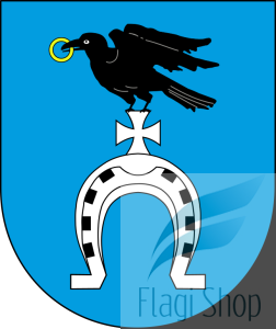 Flaga gminy Ruda Huta - na zamówienie 150x90 Rudej Huty