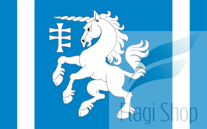 Flaga gminy Serniki - na zamówienie 110x70 Serników