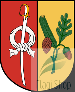 Flaga gminy Sosnowica  - na zamówienie 110x70 Sosnowicy