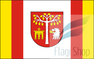 Flaga gminy BRZEŹNICA - na zamówienie 150x90 Brzeźnicy