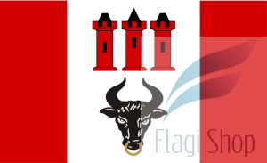 Flaga gminy Bedlno - na zamówienie 110x70   Bedlna