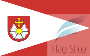 Flaga gminy Burzenin  - na zamówienie 150x90   Burzenina