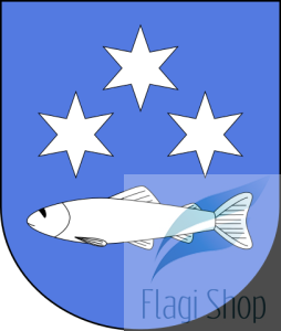 Flaga gminy Biały Dunajec - na zamówienie 110x70 Białego Dunajca