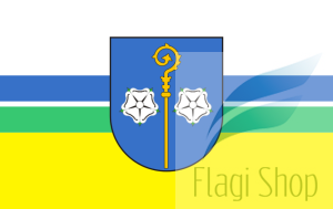 Flaga gminy Borzęcin - na zamówienie 110x70 Borzęcina