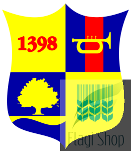 Flaga gminy Dobroń  - na zamówienie 150x90  Dobronia