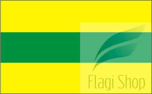 Flaga gminy Góra Świętej Małgorzaty  - na zamówienie 150x90  Góry Świętej Małgorzaty