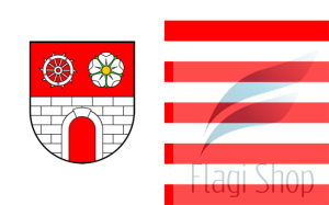 Flaga gminy Gorzkowice  - na zamówienie 150x90 Gorzkowic  