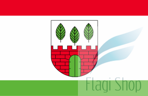 Flaga gminy Grabów - na zamówienie 110x70 Grabowa