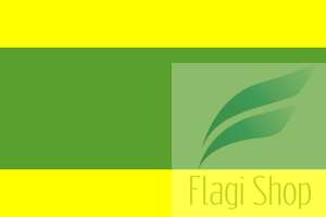 Flaga gminy Kleszczów - na zamówienie 110x70 Kleszczowa       