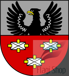 Flaga gminy Oporów- na zamówienie 150x90   Oporowie