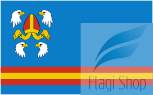 Flaga gminy Ręczno - na zamówienie 110x70  Ręczna