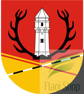 Flaga gminy Rogów - na zamówienie 110x70  Rogowie