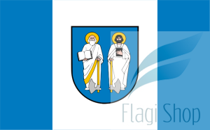 Flaga gminy Rząśnia - na zamówienie 150x90     Rząśni