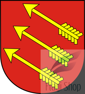 Flaga gminy Strzelce Wielkie - na zamówienie 150x90    Strzelców Wielkich           