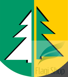 Flaga gminy Krupski Młyn - na zamówienie 150x90 Krupskiego Młyna