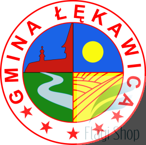 Flaga gminy Łękawica - na zamówienie 110x70 Łękawic